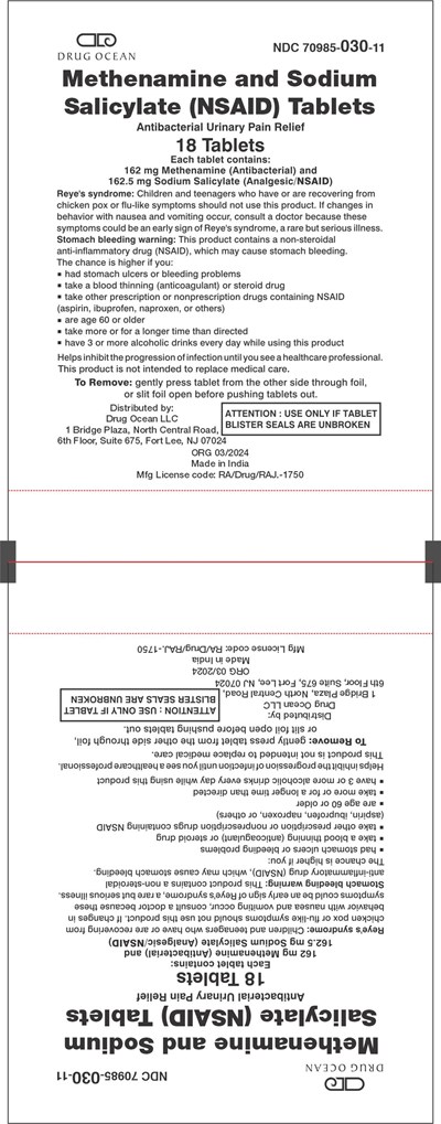 methenamine Blister Label 18 Tab.jpg Blister 18 Tablets - methenamine Blister Label 18 Tab